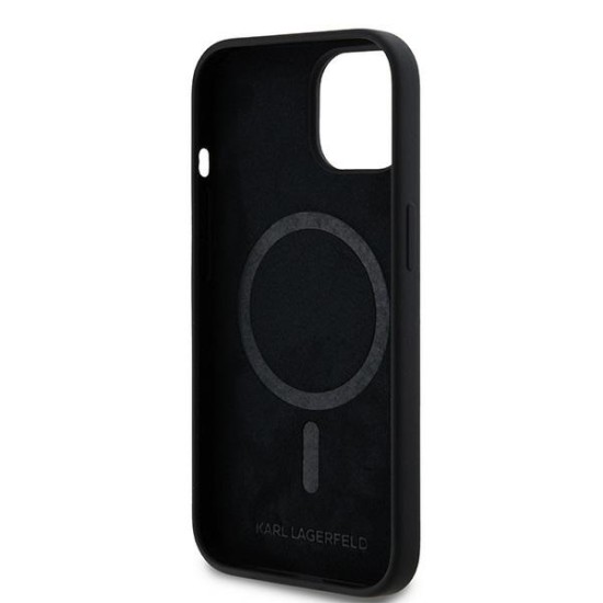 Husa pentru iPhone 15 / iPhone 14 / iPhone 13 - Karl Lagerfeld Silicone MagSafe (KLHMP15SSCMKCRHK) - Karl&Choupette Husa pentru iPhone 15 / iPhone 14 / iPhone 13 - Karl Lagerfeld Silicone MagSafe (KLHMP15SSCMKCRHK) - Karl&Choupette