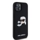 Husa pentru iPhone 15 / iPhone 14 / iPhone 13 - Karl Lagerfeld Silicone MagSafe (KLHMP15SSKCHPPLK) - Karl&Choupette