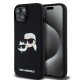 Husa pentru iPhone 15 / iPhone 14 / iPhone 13 - Karl Lagerfeld Silicone MagSafe (KLHMP15SSKCHPPLK) - Karl&Choupette