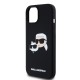 Husa pentru iPhone 15 / iPhone 14 / iPhone 13 - Karl Lagerfeld Silicone MagSafe (KLHMP15SSKCHPPLK) - Karl&Choupette