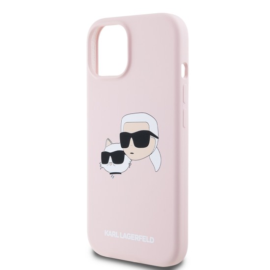 Husa pentru iPhone 15 / iPhone 14 / iPhone 13 - Karl Lagerfeld Silicone MagSafe (KLHMP15SSKCHPPLP) - Pink Karl&Choupette Husa pentru iPhone 15 / iPhone 14 / iPhone 13 - Karl Lagerfeld Silicone MagSafe (KLHMP15SSKCHPPLP) - Pink Karl&Choupette