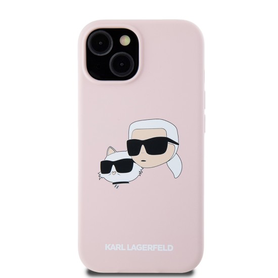Husa pentru iPhone 15 / iPhone 14 / iPhone 13 - Karl Lagerfeld Silicone MagSafe (KLHMP15SSKCHPPLP) - Pink Karl&Choupette Husa pentru iPhone 15 / iPhone 14 / iPhone 13 - Karl Lagerfeld Silicone MagSafe (KLHMP15SSKCHPPLP) - Pink Karl&Choupette