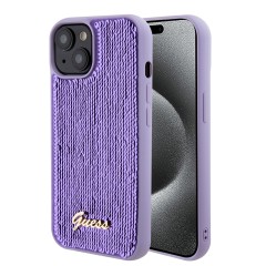 Husa pentru iPhone 15 / iPhone 14 / iPhone 13 - Sequin Script Metal (GUHCP15SPSFDGSU) - Purple Husa pentru iPhone 15 / iPhone 14 / iPhone 13 - Sequin Script Metal (GUHCP15SPSFDGSU) - Purple