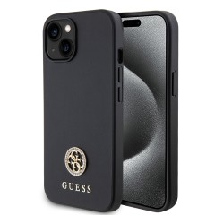 Husa pentru iPhone 15 / iPhone 14 / iPhone 13 - Strass Metal Logo (GUHCP15SPS4DGPK) - Black Husa pentru iPhone 15 / iPhone 14 / iPhone 13 - Strass Metal Logo (GUHCP15SPS4DGPK) - Black
