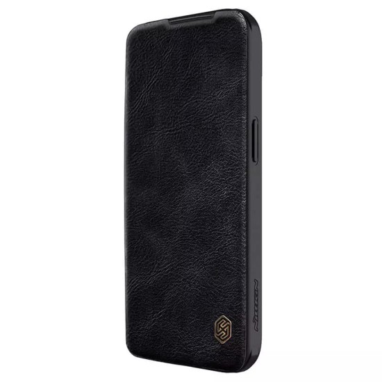 Husa pentru iPhone 15 - Nillkin QIN Leather Case - Black