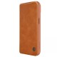 Husa pentru iPhone 15 - Nillkin QIN Leather Case - Brown