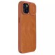 Husa pentru iPhone 15 - Nillkin QIN Leather Case - Brown