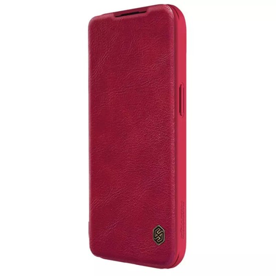 Husa pentru iPhone 15 - Nillkin QIN Leather Case - Red