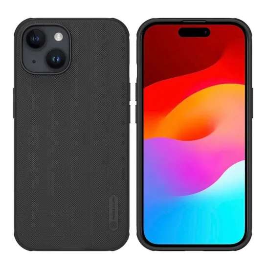 Husa pentru iPhone 15 - Nillkin Super Frosted Shield - Black Husa pentru iPhone 15 - Nillkin Super Frosted Shield - Black