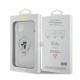 Husa pentru iPhone 15 Plus / 14 Plus - Karl Lagerfeld Hardcase Ring Stand MagSafe (KLHMP15MHMRSKCH) - White Karl&Choupette