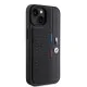 Husa pentru iPhone 15 Plus - BMW Hardcase Perforated Tricolor Line (BMHCP15M23PUPVK) - Black