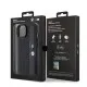 Husa pentru iPhone 15 Plus - BMW Hardcase Perforated Tricolor Line (BMHCP15M23PUPVK) - Black