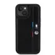Husa pentru iPhone 15 Plus - BMW Hardcase Perforated Tricolor Line (BMHCP15M23PUPVK) - Black