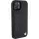 Husa pentru iPhone 15 Plus - BMW Natural MagSafe Leather Hot Stamp (BMHMP15MSLLBK) - Black