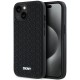 Husa pentru iPhone 15 Plus - DKNY Hardcase 3D Rubber Repeat Pattern (DKHCP15M3DRPWK) - Black