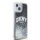 Husa pentru iPhone 15 Plus - DKNY Hardcase Liquid Glitter Big Logo (DKHCP15MLBNAEK) - Black