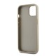 Husa pentru iPhone 15 Plus - DKNY Hardcase Wrist Strap Stock Logo (DKHCP15MPBSWSE) - Beige