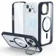 Husa pentru iPhone 15 Plus + Folie - ESR Armor Tough Kickstand HaloLock - Clear Dark Blue Husa pentru iPhone 15 Plus + Folie - ESR Armor Tough Kickstand HaloLock - Clear Dark Blue