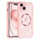 Husa pentru iPhone 15 Plus + Folie - Techsuit ColorVerse 360 MagSafe Series - Pink