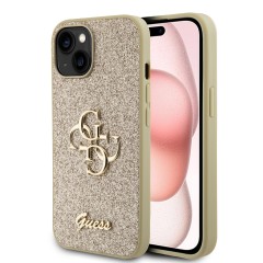 Husa pentru iPhone 15 Plus / iPhone 14 Plus - Guess Glitter Script Big 4G (GUHCP15MHG4SGD) - Gold Husa pentru iPhone 15 Plus / iPhone 14 Plus - Guess Glitter Script Big 4G (GUHCP15MHG4SGD) - Gold