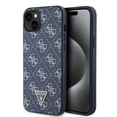 Husa pentru iPhone 15 Plus / iPhone 14 Plus - Guess Hardcase 4G Triangle Metal Logo (GUHCP15MPG4GPB) - Blue Husa pentru iPhone 15 Plus / iPhone 14 Plus - Guess Hardcase 4G Triangle Metal Logo (GUHCP15MPG4GPB) - Blue
