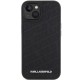 Husa pentru iPhone 15 Plus / iPhone 14 Plus - Karl Lagerfeld Diagonal Quilted K Pattern (KLHCP15MPQKPMK) - Black