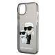 Husa pentru iPhone 15 Plus / iPhone 14 Plus - Karl Lagerfeld Hardcase Glitter (KLHCP14MHNKCTGK) - Karl&Choupette