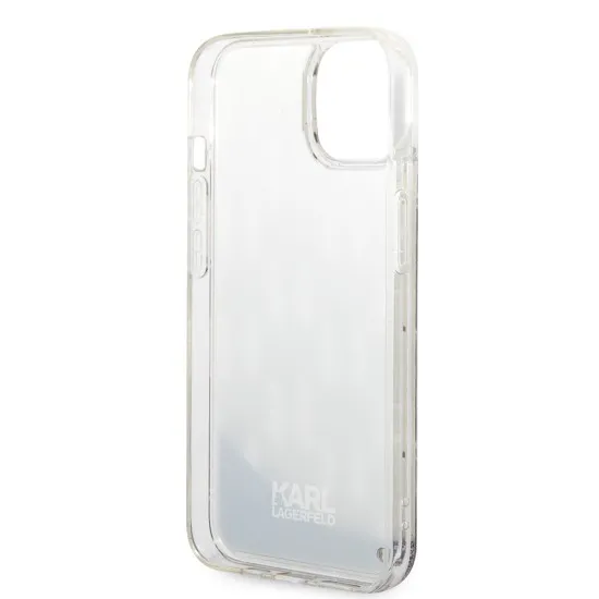 Husa pentru iPhone 15 Plus / iPhone 14 Plus - Karl Lagerfeld Hardcase Liquid Glitter (KLHCP14MLMNMS) - Silver Monogram Husa pentru iPhone 15 Plus / iPhone 14 Plus - Karl Lagerfeld Hardcase Liquid Glitter (KLHCP14MLMNMS) - Silver Monogram