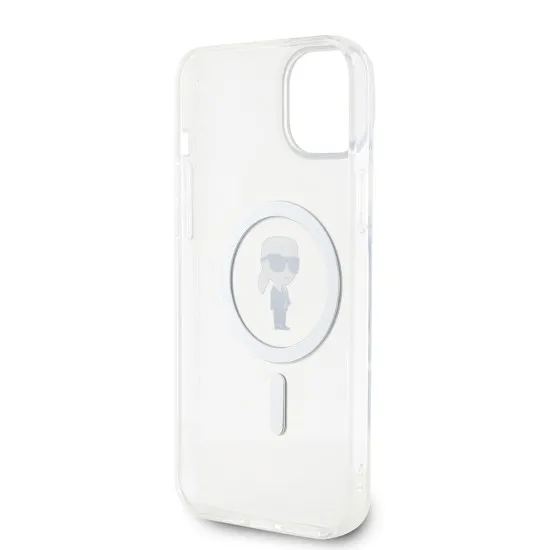 Husa pentru iPhone 15 Plus / iPhone 14 Plus - Karl Lagerfeld IML MagSafe (KLHMP15MHFCKNOT) - Transparent Ikonik Husa pentru iPhone 15 Plus / iPhone 14 Plus - Karl Lagerfeld IML MagSafe (KLHMP15MHFCKNOT) - Transparent Ikonik