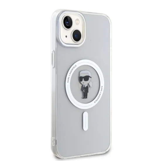 Husa pentru iPhone 15 Plus / iPhone 14 Plus - Karl Lagerfeld IML MagSafe (KLHMP15MHFCKNOT) - Transparent Ikonik Husa pentru iPhone 15 Plus / iPhone 14 Plus - Karl Lagerfeld IML MagSafe (KLHMP15MHFCKNOT) - Transparent Ikonik