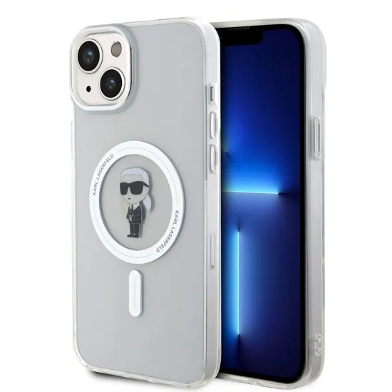 Husa pentru iPhone 15 Plus / iPhone 14 Plus - Karl Lagerfeld IML MagSafe (KLHMP15MHFCKNOT) - Transparent Ikonik Husa pentru iPhone 15 Plus / iPhone 14 Plus - Karl Lagerfeld IML MagSafe (KLHMP15MHFCKNOT) - Transparent Ikonik