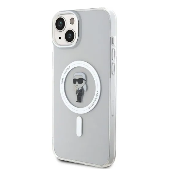 Husa pentru iPhone 15 Plus / iPhone 14 Plus - Karl Lagerfeld IML MagSafe (KLHMP15MHFCKNOT) - Transparent Ikonik Husa pentru iPhone 15 Plus / iPhone 14 Plus - Karl Lagerfeld IML MagSafe (KLHMP15MHFCKNOT) - Transparent Ikonik