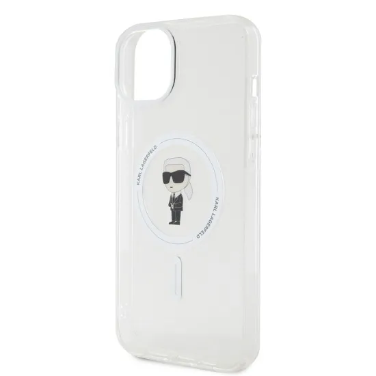 Husa pentru iPhone 15 Plus / iPhone 14 Plus - Karl Lagerfeld IML MagSafe (KLHMP15MHFCKNOT) - Transparent Ikonik Husa pentru iPhone 15 Plus / iPhone 14 Plus - Karl Lagerfeld IML MagSafe (KLHMP15MHFCKNOT) - Transparent Ikonik