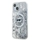 Husa pentru iPhone 15 Plus / iPhone 14 Plus - Karl Lagerfeld Liquid Glitter MagSafe (KLHMP15MLGCHSGH) - Transparent Choupette Head