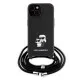 Husa pentru iPhone 15 Plus / iPhone 14 Plus - Karl Lagerfeld Saffiano Crossbody (KLHCP15MSAKCPSK) - Metal Pin Karl&Choupette Husa pentru iPhone 15 Plus / iPhone 14 Plus - Karl Lagerfeld Saffiano Crossbody (KLHCP15MSAKCPSK) - Metal Pin Karl&Choupette