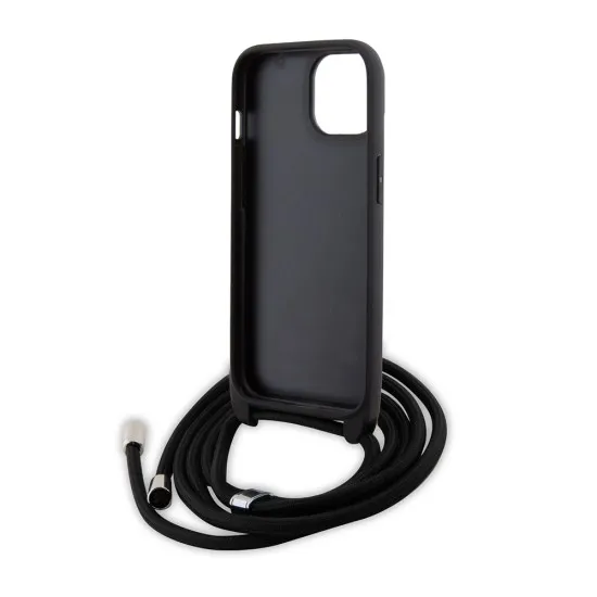 Husa pentru iPhone 15 Plus / iPhone 14 Plus - Karl Lagerfeld Saffiano Crossbody (KLHCP15MSAKCPSK) - Metal Pin Karl&Choupette Husa pentru iPhone 15 Plus / iPhone 14 Plus - Karl Lagerfeld Saffiano Crossbody (KLHCP15MSAKCPSK) - Metal Pin Karl&Choupette