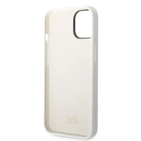 Husa pentru iPhone 15 Plus / iPhone 14 Plus - Karl Lagerfeld Silicone (KLHCP14MSNCHBCH) - White Choupette Husa pentru iPhone 15 Plus / iPhone 14 Plus - Karl Lagerfeld Silicone (KLHCP14MSNCHBCH) - White Choupette