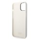 Husa pentru iPhone 15 Plus / iPhone 14 Plus - Karl Lagerfeld Silicone (KLHCP14MSNCHBCH) - White Choupette