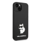 Husa pentru iPhone 15 Plus / iPhone 14 Plus - Karl Lagerfeld Silicone (KLHCP14MSNCHBCK) - Black Choupette