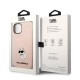 Husa pentru iPhone 15 Plus / iPhone 14 Plus - Karl Lagerfeld Silicone (KLHCP14MSNCHBCP) - Pink Choupette