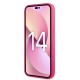 Husa pentru iPhone 15 Plus / iPhone 14 Plus - Karl Lagerfeld Silicone (KLHCP14MSRSGRCF) - Pink RSG