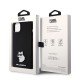 Husa pentru iPhone 15 Plus / iPhone 14 Plus - Karl Lagerfeld Silicone (KLHCP15MSMHCNPK) - Choupette Metal Pin