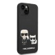 Husa pentru iPhone 15 Plus / iPhone 14 Plus - Karl Lagerfeld Silicone Liquid MagSafe (KLHMP14MSSKCK) - Karl&Choupette