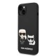 Husa pentru iPhone 15 Plus / iPhone 14 Plus - Karl Lagerfeld Silicone Liquid MagSafe (KLHMP14MSSKCK) - Karl&Choupette