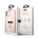 Husa pentru iPhone 15 Plus / iPhone 14 Plus - Karl Lagerfeld Silicone MagSafe (KLHMP14MSLKHLP) - Light Pink Karl`s Head