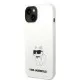 Husa pentru iPhone 15 Plus / iPhone 14 Plus - Karl Lagerfeld Silicone MagSafe (KLHMP14MSNCHBCH) - White Choupette Husa pentru iPhone 15 Plus / iPhone 14 Plus - Karl Lagerfeld Silicone MagSafe (KLHMP14MSNCHBCH) - White Choupette