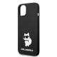 Husa pentru iPhone 15 Plus / iPhone 14 Plus - Karl Lagerfeld Silicone MagSafe (KLHMP14MSNCHBCK) - Choupette