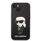 Husa pentru iPhone 15 Plus / iPhone 14 Plus - Karl Lagerfeld Silicone MagSafe (KLHMP14MSNIKBCK) - Ikonik