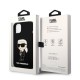 Husa pentru iPhone 15 Plus / iPhone 14 Plus - Karl Lagerfeld Silicone MagSafe (KLHMP14MSNIKBCK) - Ikonik