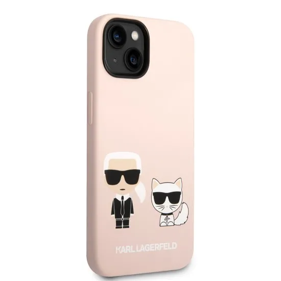 Husa pentru iPhone 15 Plus / iPhone 14 Plus - Karl Lagerfeld Silicone MagSafe (KLHMP14MSSKCI) - Light Pink Karl&Choupette Husa pentru iPhone 15 Plus / iPhone 14 Plus - Karl Lagerfeld Silicone MagSafe (KLHMP14MSSKCI) - Light Pink Karl&Choupette